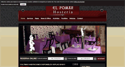 Desktop Screenshot of hosteriaelpomar.com