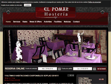 Tablet Screenshot of hosteriaelpomar.com